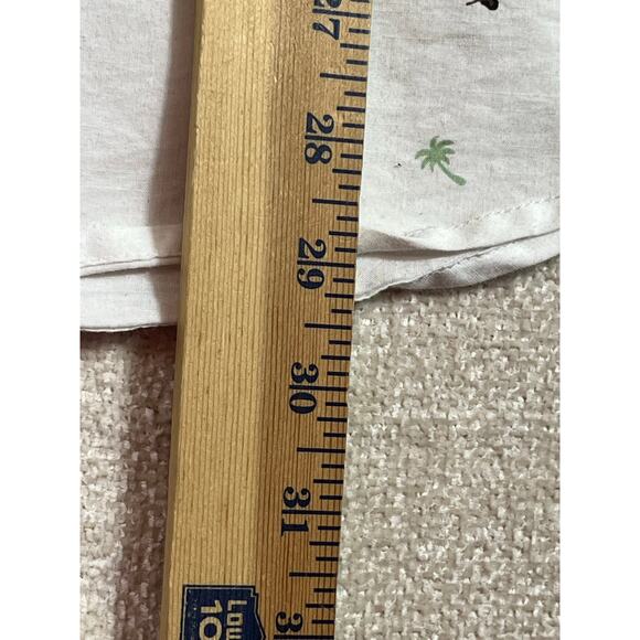 Free Planet Mens XL White Hula Girl Hawaiian Print Button Front Shirt Retro Tiki - Picture 5 of 7